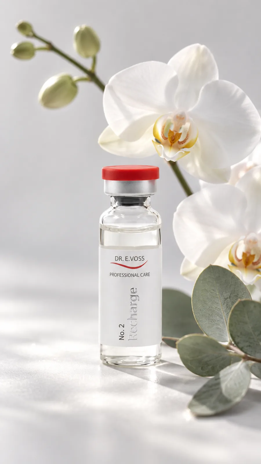 Recharge-Ampulle mit Orchidee